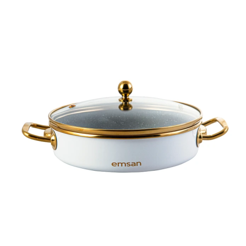 Emsan Troy Kapaklı Sahan Beyaz 20 cm-0805