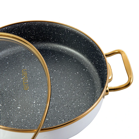 Emsan Troy Kapaklı Sahan Beyaz 20 cm-0805