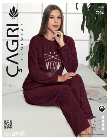 Çağrı homewear Kadın Polar Pijama Takımı
