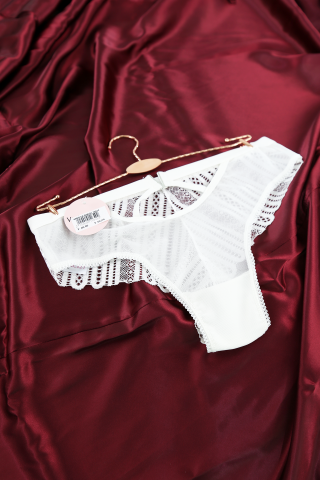 Vanilya Secret 1015 Kadın Dantelli Fantezi Slip Ekru STD