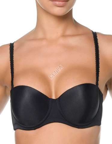 Orkide Lingerie 2550 Kadın Straplez Desteksiz Basıc Sütyen Siyah