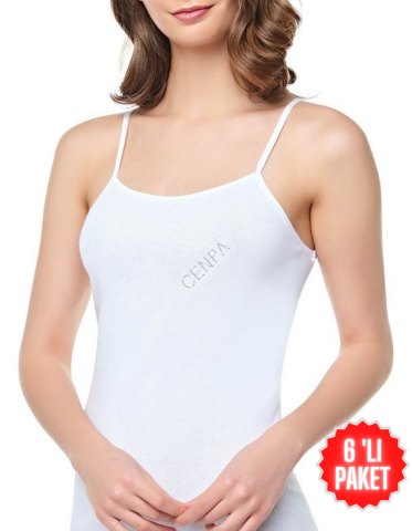 Seher Yıldızı Bayan İp Askılı Atlet 6 'lı Paket