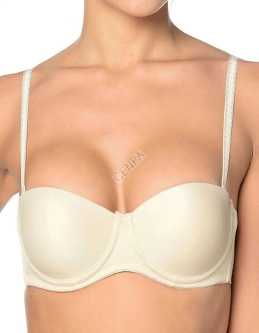 Orkide Lingerie 2550 Kadın Straplez Desteksiz Basıc Sütyen Ten