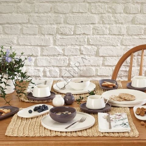 Emsan Parla 6 Kişilik 32 Parça Kahvaltı Takımı Gıri-Beyaz-2225