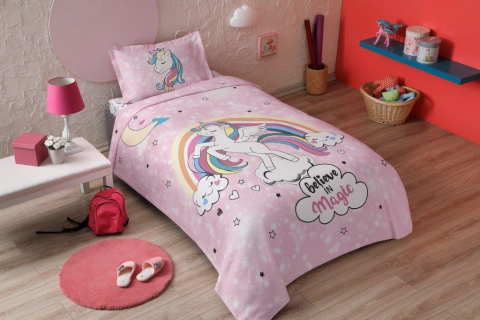 Özdilek Ranforce Tek Kişilik Pike Takımı Yeni Desenler Unicorn