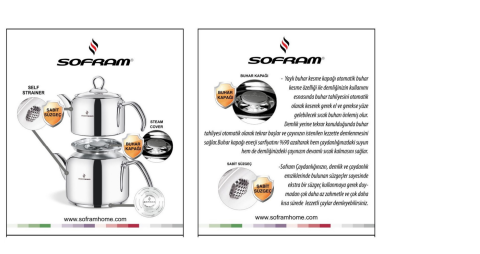 Sofram Arte Çaydanlık Takımı Küçük Boy 150Q