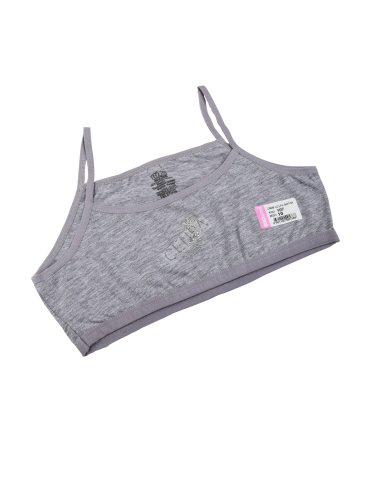 Biyokids Kız Çocuk İp Askılı 10-11 yaş Gri Renkli Yarım Atlet