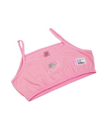 Biyokids Kız Çocuk İp Askılı 10-11 yaş Koyu Pembe Renkli Yarım Atlet