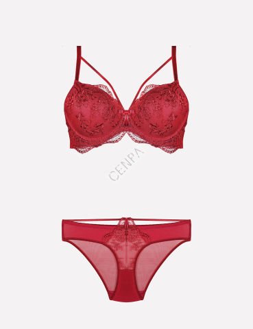 Nurteks 4485 Destekli Sütyen Takımı-Bordo