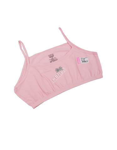 Biyokids Kız Çocuk İp Askılı 14-16 yaş Pembe Renkli Yarım Atlet
