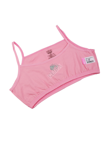 Biyokids Kız Çocuk İp Askılı 12-13 yaş Koyu pembe Renkli Yarım Atlet