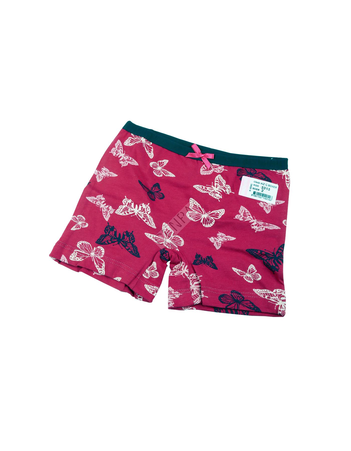 Biyokids Kız Çocuk  2-3 yaş Koyu pembe Renkli Boxer