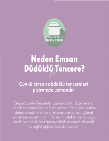 Emsan Burcu Paslanmaz Düdüklü Tencere 10 Lt-0194