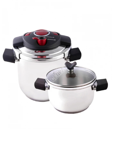 Emsan İnnocook Düdüklü Tencere Seti Kırmızı 4+6,5 Lt-0043