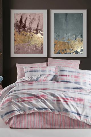 İyi Geceler İstanbul Fusion Çift Kişilik Nevresim Takımı - Esprit Pembe