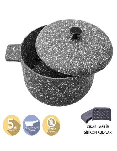 Emsan Perge Döküm Derin Tencere 24 cm-0604