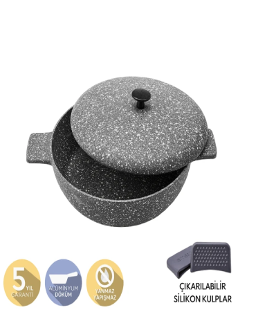 Emsan Perge Döküm Pilav Tencere 24 cm-0605