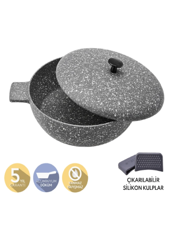 Emsan Perge Döküm Pilav Tencere 28 cm-0607