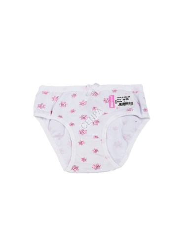 Biyokids Kız Çocuk 2-3 yaş Beyaz Baskılı Renkli Slip