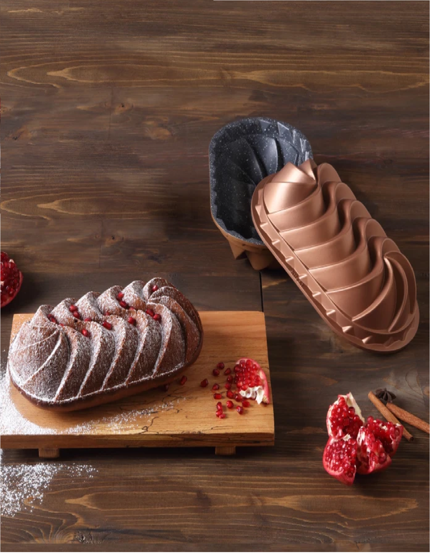 Emsan Lavin Kek Kalıbı Golden Pink 22 cm-0733