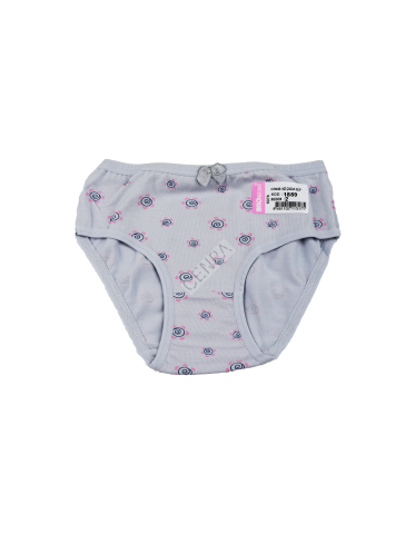Biyokids Kız Çocuk 2-3 yaş Gri Baskılı Renkli Slip