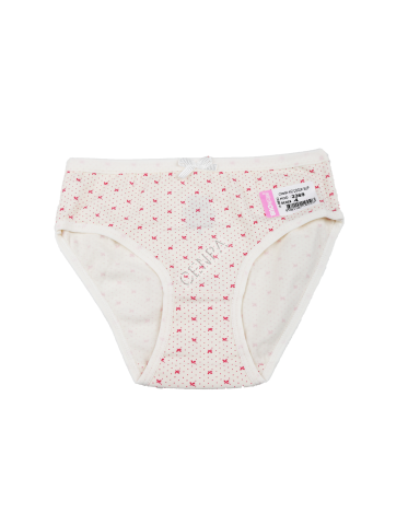 Biyokids Kız Çocuk 4-5 yaş Krem Baskılı Renkli Slip