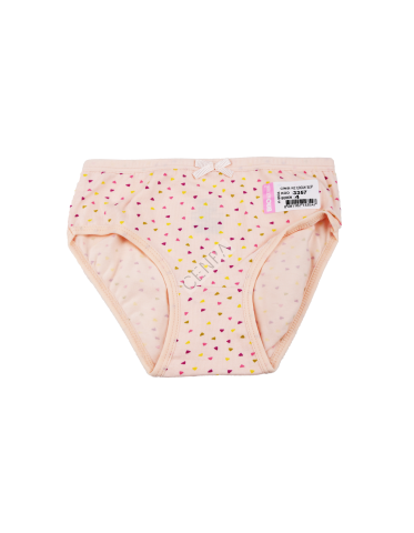 Biyokids Kız Çocuk 4-5 yaş Turumcu Baskılı Renkli Slip