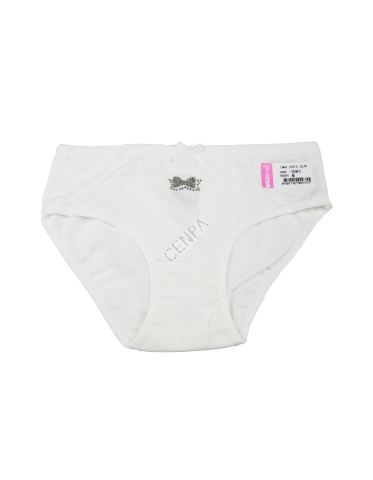 Biyokids Kız Çocuk 6-7 yaş Beyaz Baskılı Renkli Slip