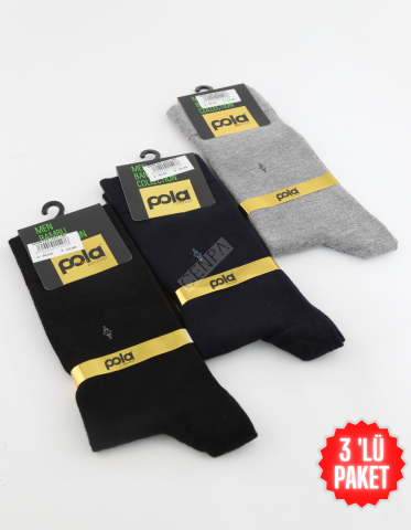 Pola Concept Bambu Erkek Çorap 3 'lü Paket