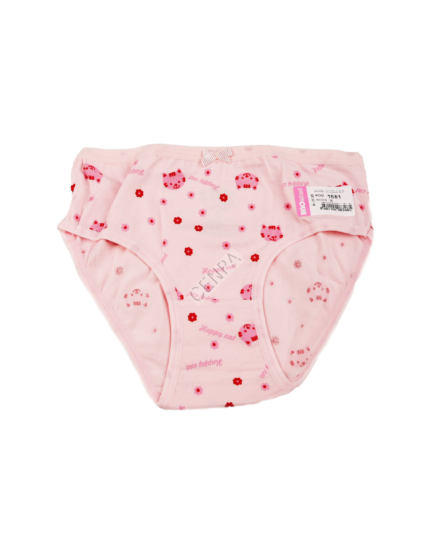 Biyokids Kız Çocuk 8-9 yaş Pembe Baskılı Renkli Slip