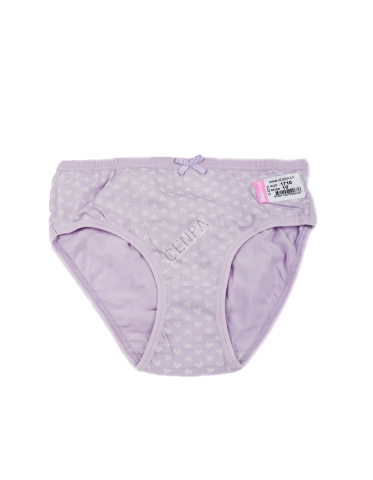 Biyokids Kız Çocuk 10-11 yaş Lila Baskılı Renkli Slip