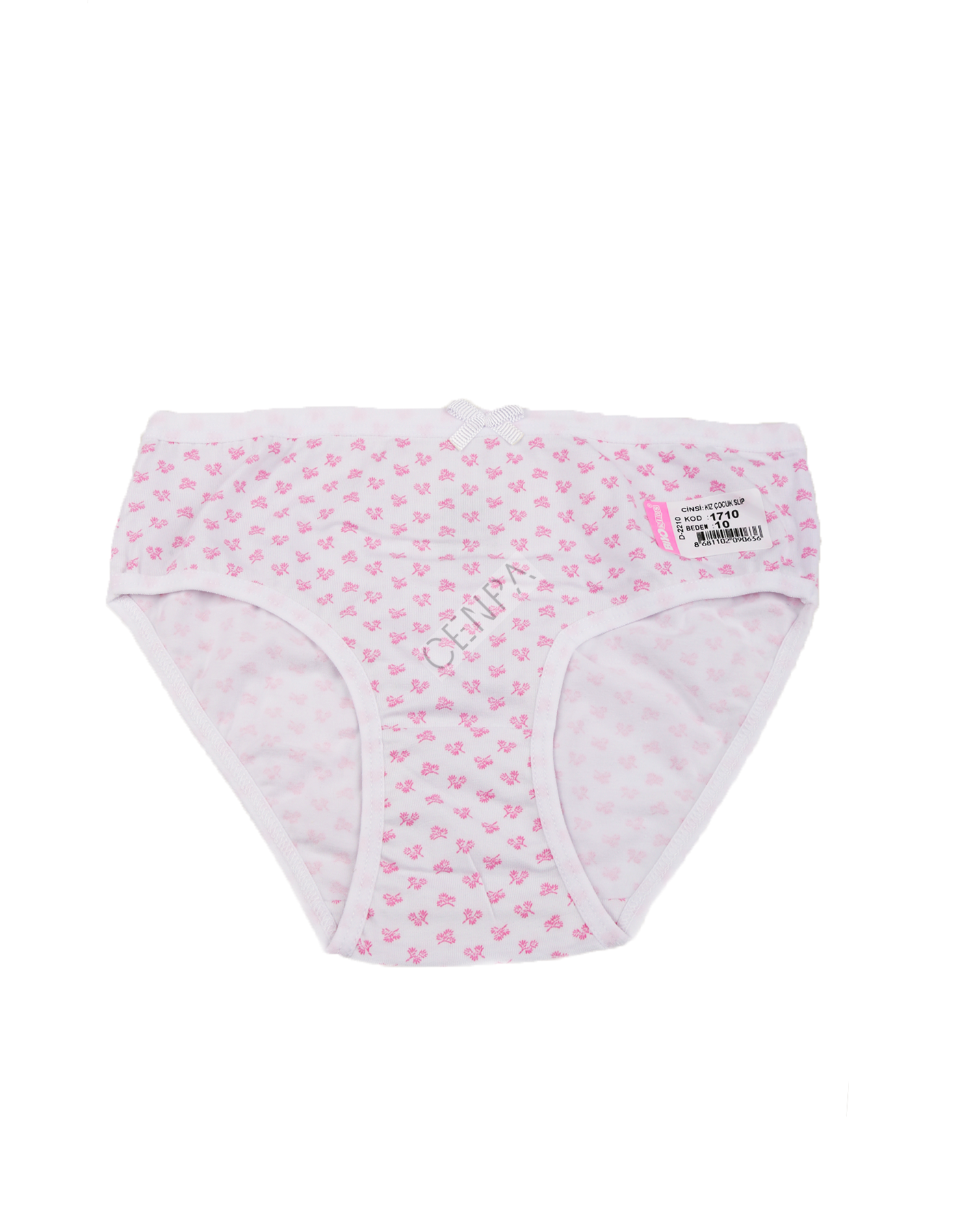 Biyokids Kız Çocuk 10-11 yaş Açık Lila Baskılı Renkli Slip