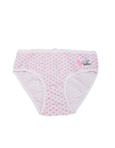 Biyokids Kız Çocuk 10-11 yaş Açık Lila Baskılı Renkli Slip
