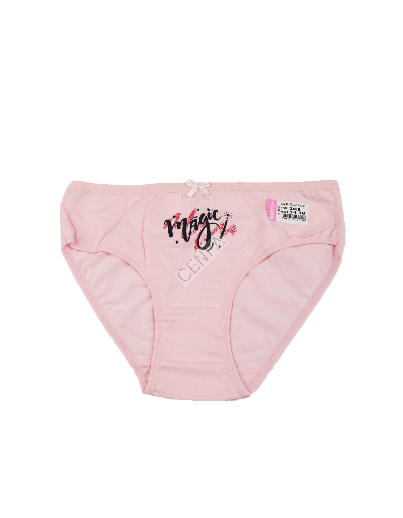 Biyokids Kız Çocuk 14-16 yaş Pembe Baskılı Renkli Slip