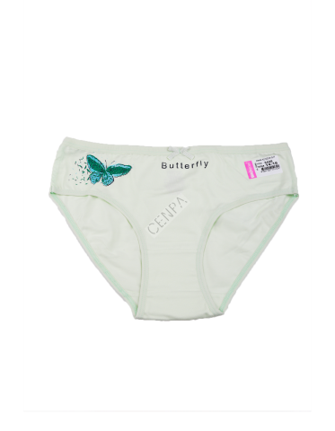Biyokids Kız Çocuk 14-16 yaş Su Yeşili Baskılı Renkli Slip