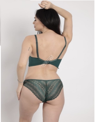 Arona Yarım Destekli Fille Modelli Yeşil Sütyen Takımı-G341