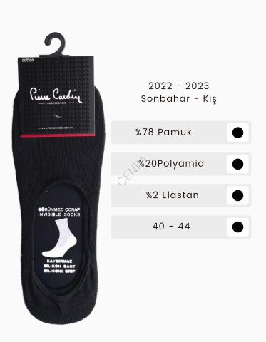 Pierre Cardin 400 Feluka Erkek Çorap Siyah