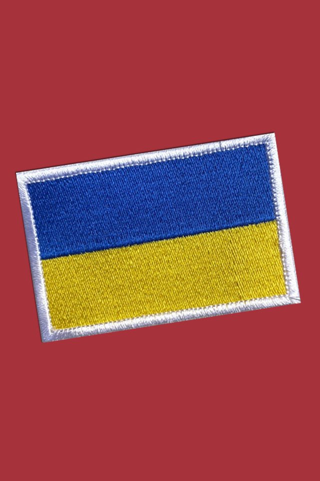 UKRAYNA BAYRAĞI -Flag of Ukraine - Nakış arma - Velcro patch - Cırtlı yama