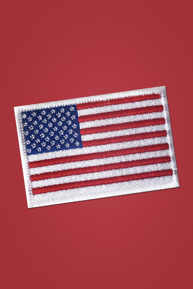 ABD BAYRAĞI - Flag of the United States - Nakış arma - Velcro patch - Cırtlı yama