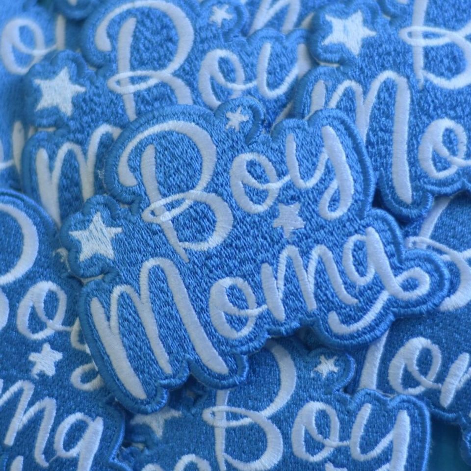 Boymoma (Erkek annesi) - Nakışlı yapışkan arma, Patch, Yama, Aksesuar