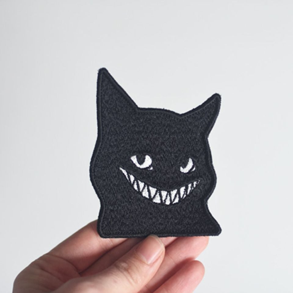 Siyah Kedi Nakışlı Cırtlı Arma / Patch / Yama / Airsoft