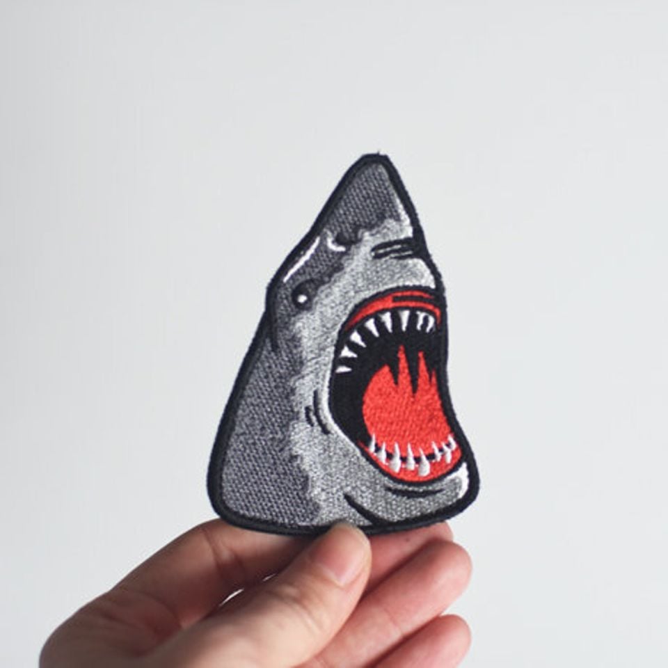 Köpekbalığı Nakışlı Cırtlı Arma, Patch, Yama, Airsoft