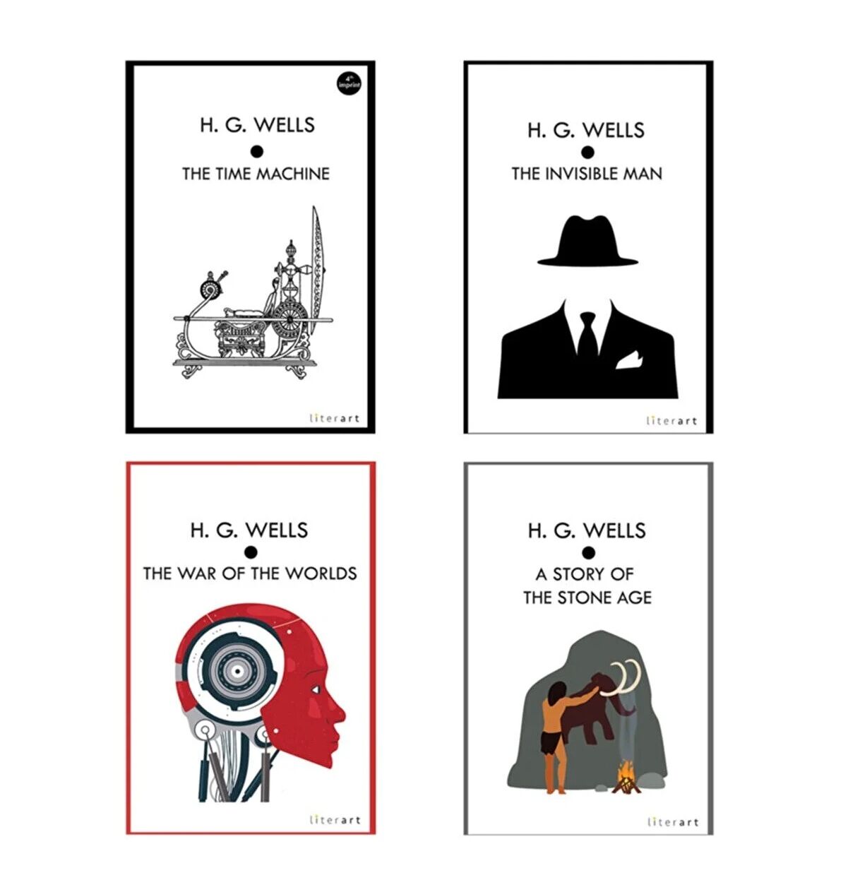 H.G. Wells İngilizce Roman Seti (4 Kitap Takım)