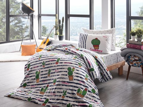 Poly Cotton Cactüs Nevresim Takımı
