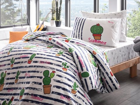 Poly Cotton Cactüs Nevresim Takımı