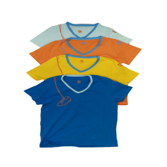 Muzipo Kids Unisex Çocuk Kısa Kollu Standart Baskılı Mavi T-Shirt/Tişört