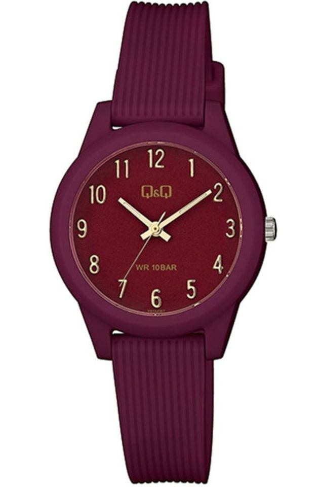 Q&Q Q Q Unisex Kol Saati 100 Metre Su Geçirmez Bordo Vs13j007y