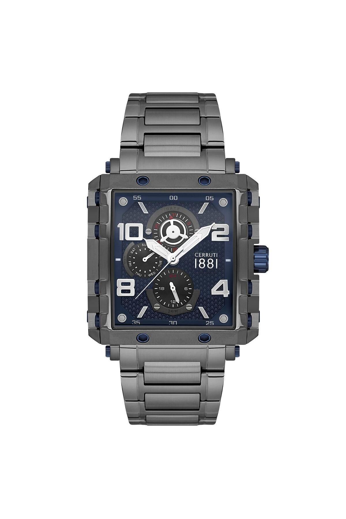 Cerruti 1881 CIWGK0038004 Quartz Çelik Füme Lacivert 42 mmx49.5 mm Erkek Kol Saati