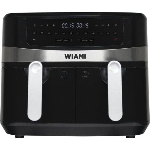 Wiami Air Fryer 9 Litre Siyah Çift Sepetli Akıllı Fritöz