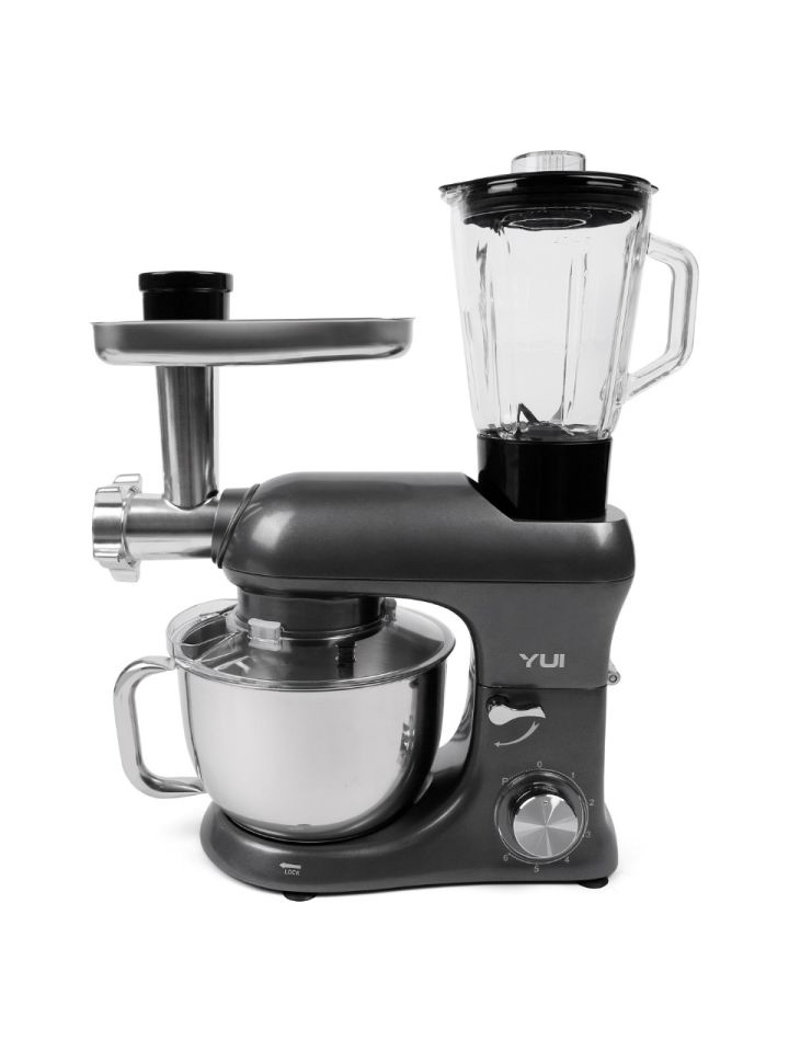 Yui M200 Multi-Fonksiyonel 3'ü Bir Arada Döküm Gövde Stand Mikser Kıyma Setli ve Blender Özellikli 1800W